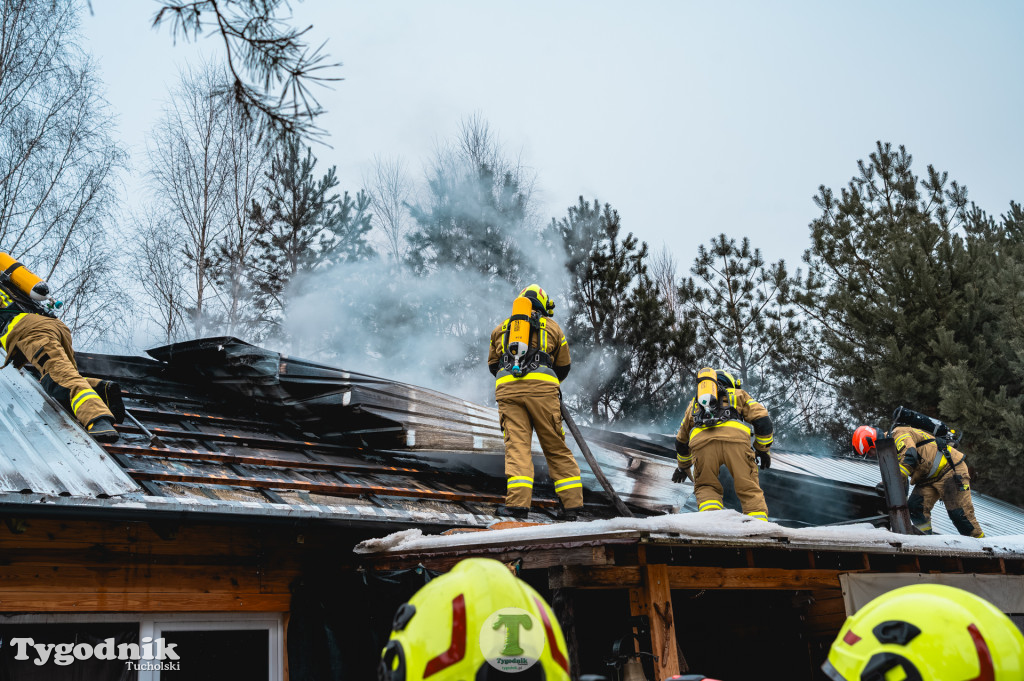 Pożar w gminie Cekcyn! Strażacy ruszyli do akcji w sobotę rano