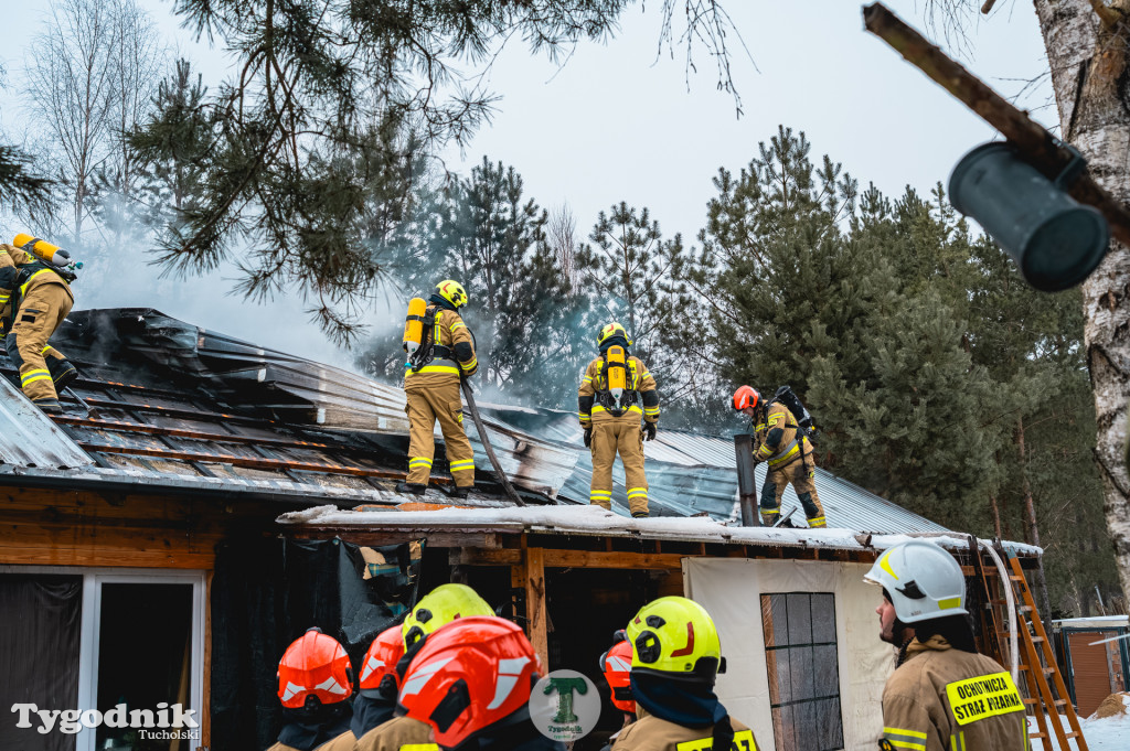 Pożar w gminie Cekcyn! Strażacy ruszyli do akcji w sobotę rano