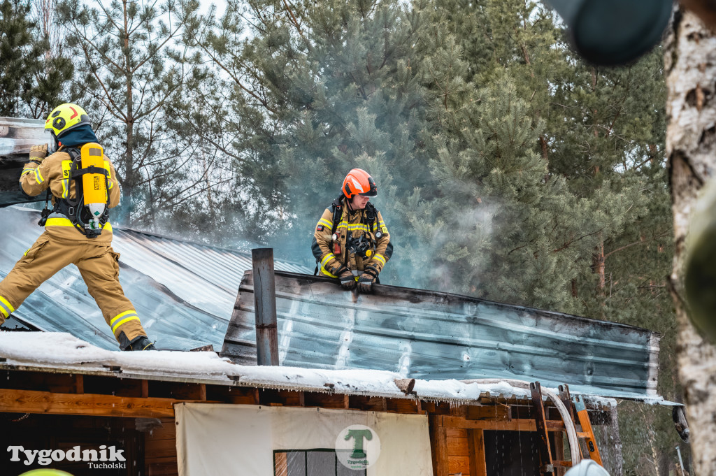 Pożar w gminie Cekcyn! Strażacy ruszyli do akcji w sobotę rano