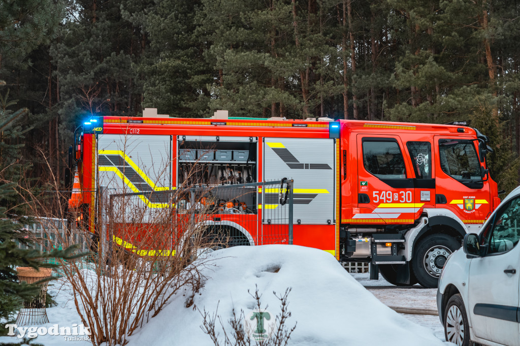 Pożar w gminie Cekcyn! Strażacy ruszyli do akcji w sobotę rano
