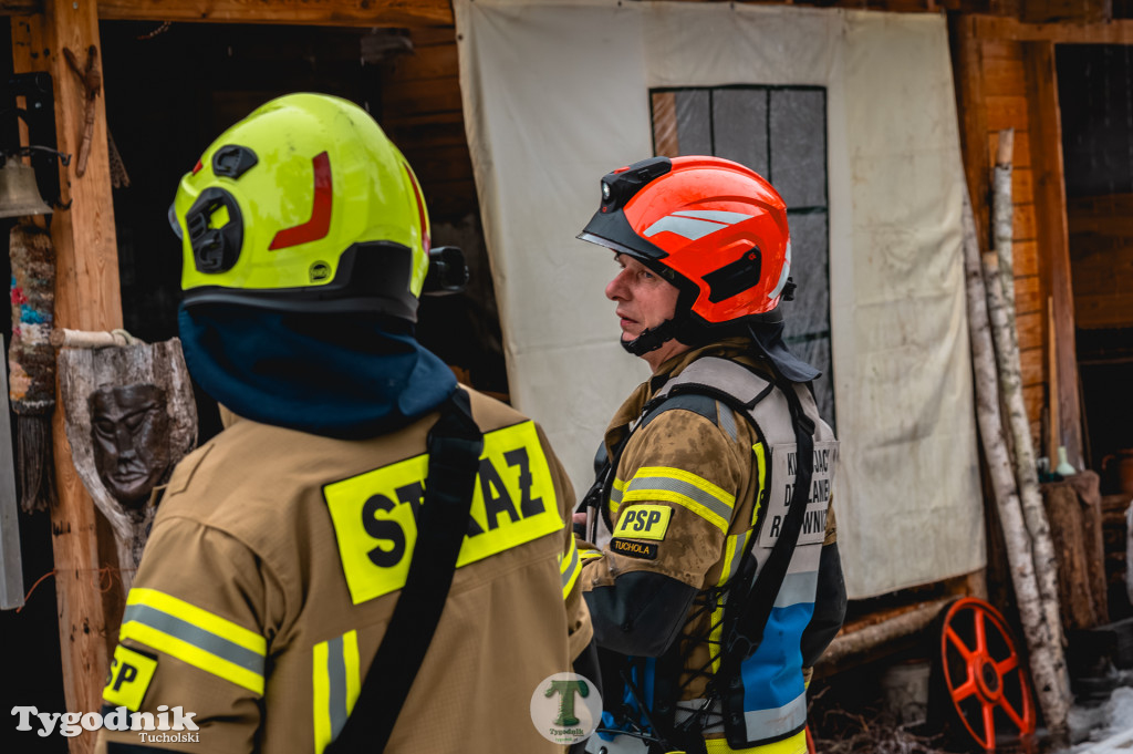 Pożar w gminie Cekcyn! Strażacy ruszyli do akcji w sobotę rano
