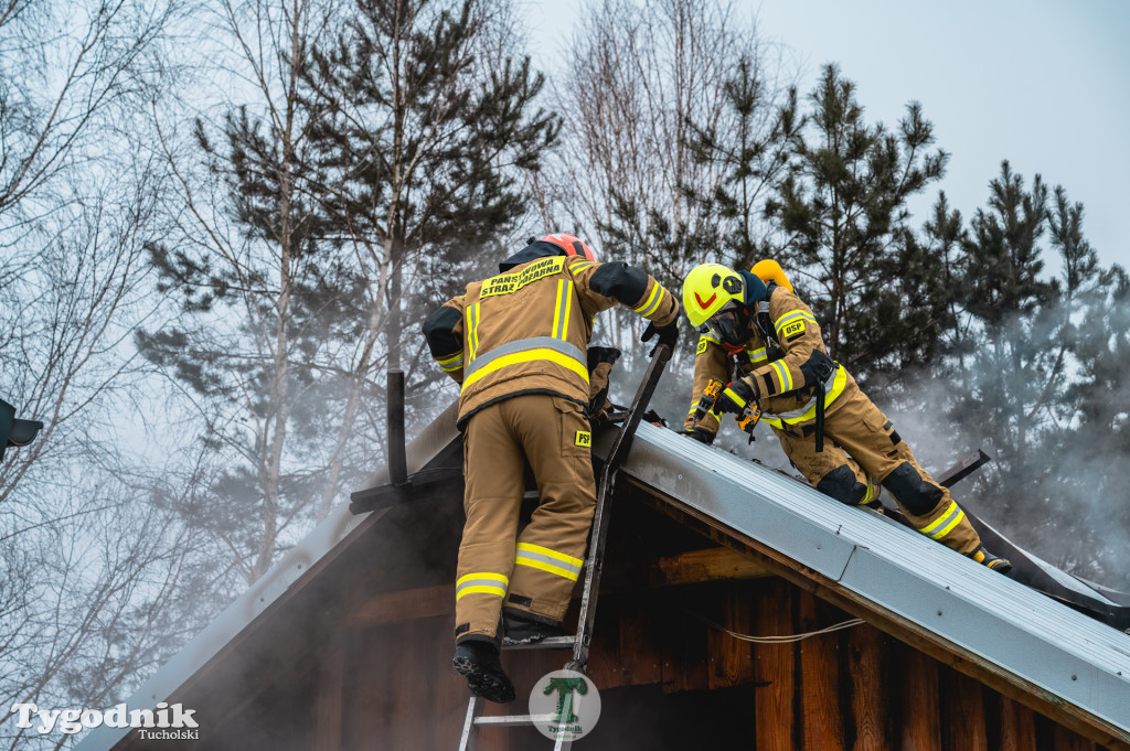 Pożar w gminie Cekcyn! Strażacy ruszyli do akcji w sobotę rano