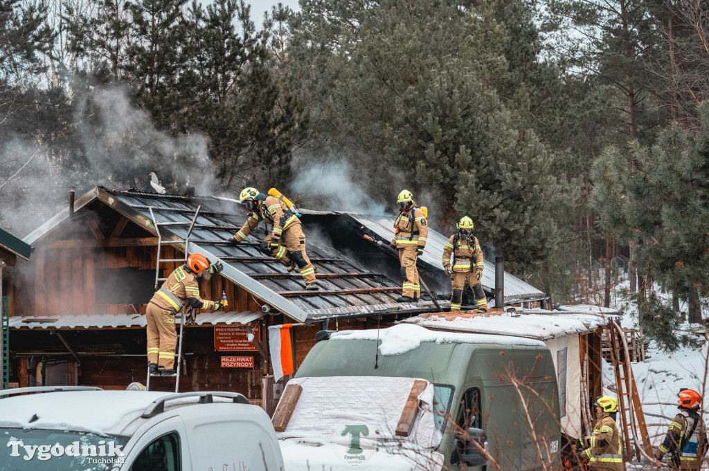 Pożar w gminie Cekcyn! Strażacy ruszyli do akcji w sobotę rano