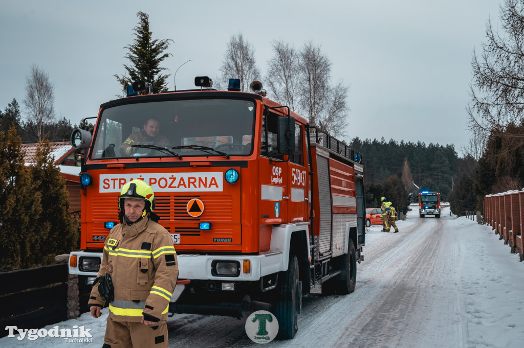 Pożar w gminie Cekcyn! Strażacy ruszyli do akcji w sobotę rano