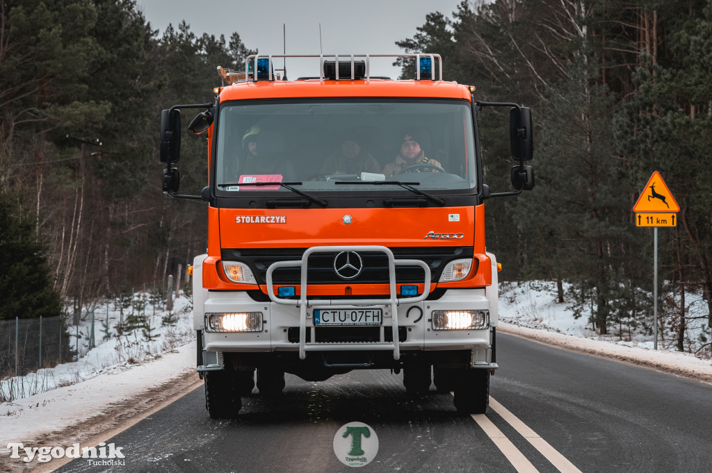 Pożar w gminie Cekcyn! Strażacy ruszyli do akcji w sobotę rano