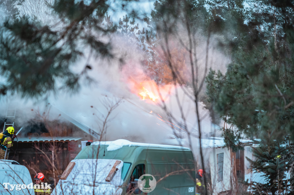 Pożar w gminie Cekcyn! Strażacy ruszyli do akcji w sobotę rano