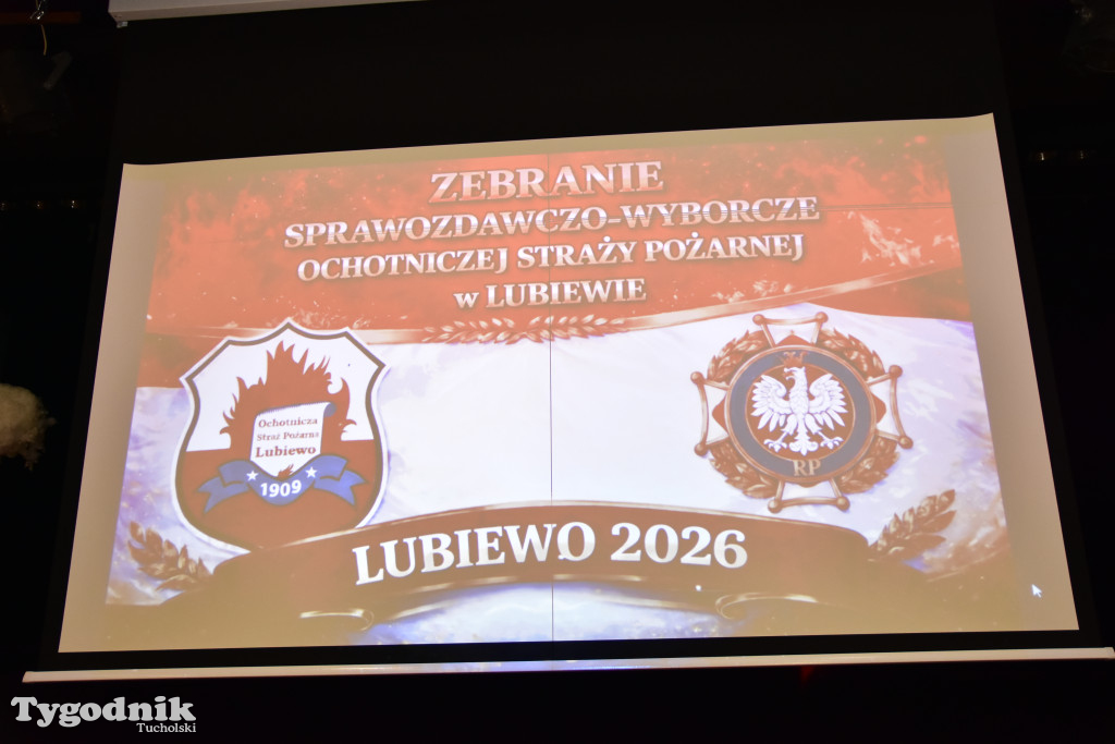 Druhny i druhowie z Lubiewa po zebraniu sprawozdawczo-wyborczym