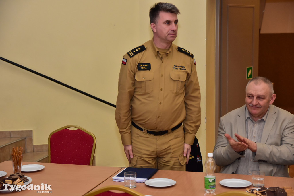 Druhny i druhowie z Lubiewa po zebraniu sprawozdawczo-wyborczym