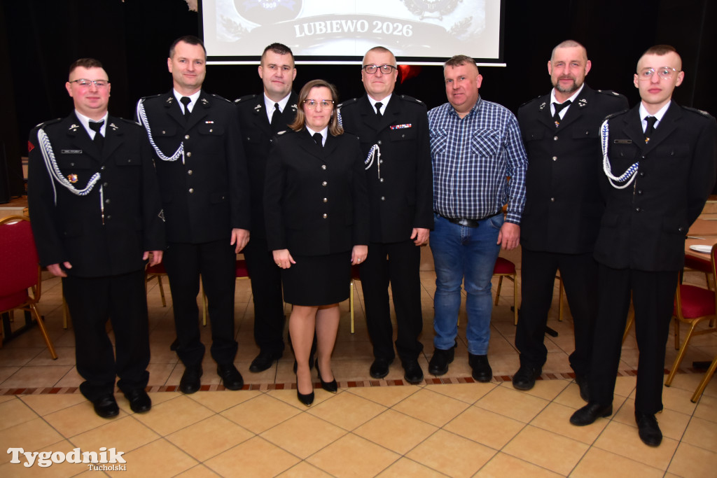 Druhny i druhowie z Lubiewa po zebraniu sprawozdawczo-wyborczym