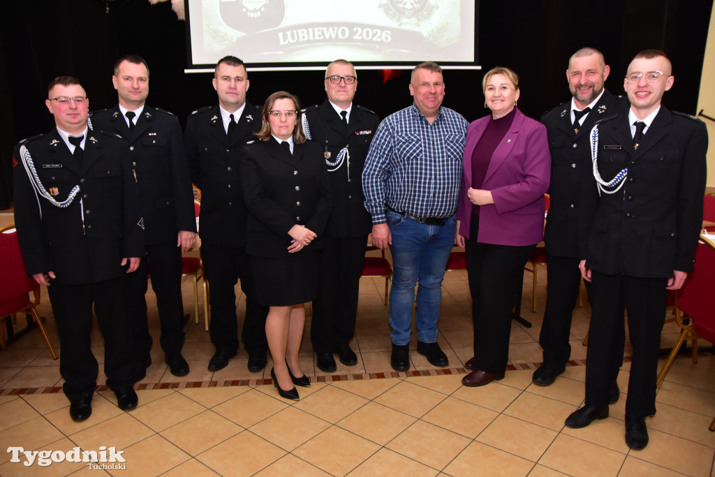 Druhny i druhowie z Lubiewa po zebraniu sprawozdawczo-wyborczym