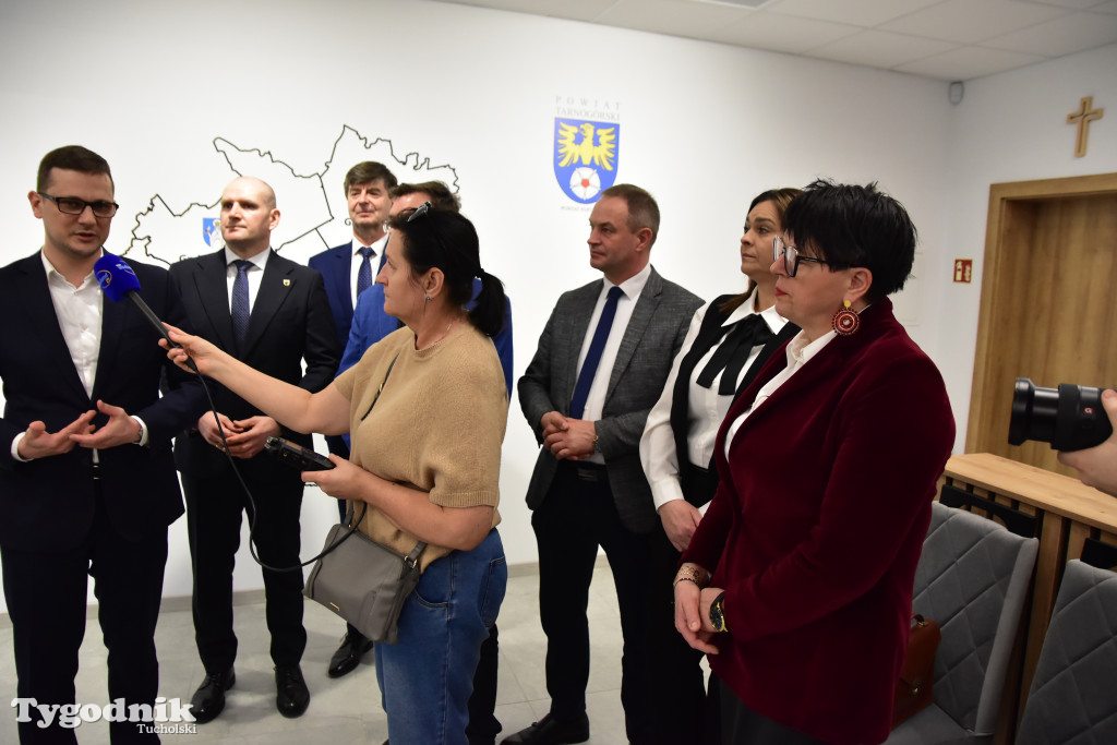 Wizyta wojewody Michała Sztybla w powiecie tucholskim. Rozmawiali o ochronie ludności i obronie cywilnej