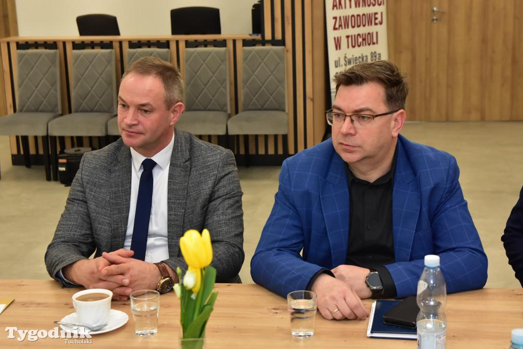 Wizyta wojewody Michała Sztybla w powiecie tucholskim. Rozmawiali o ochronie ludności i obronie cywilnej