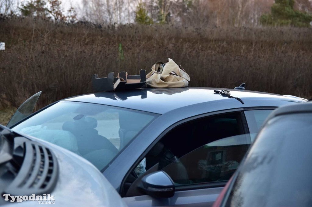 Zderzenie trzech pojazdów na ul. Warszawskiej w Tucholi