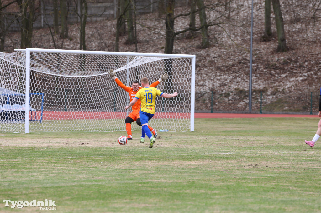 Chełminianka Chełmno - Rawys CEO Raciąż 1:4 (1:2). Bramki: Prondziński (4,88), Damian Rybacki (36), Guladi Kokoladze (63)
