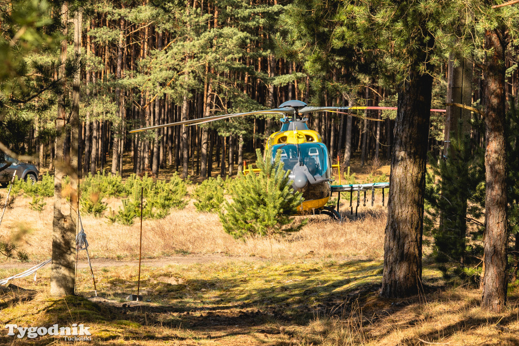 Aktualizacja! Poważny wypadek na drodze Tuchola – Tleń, czyli 