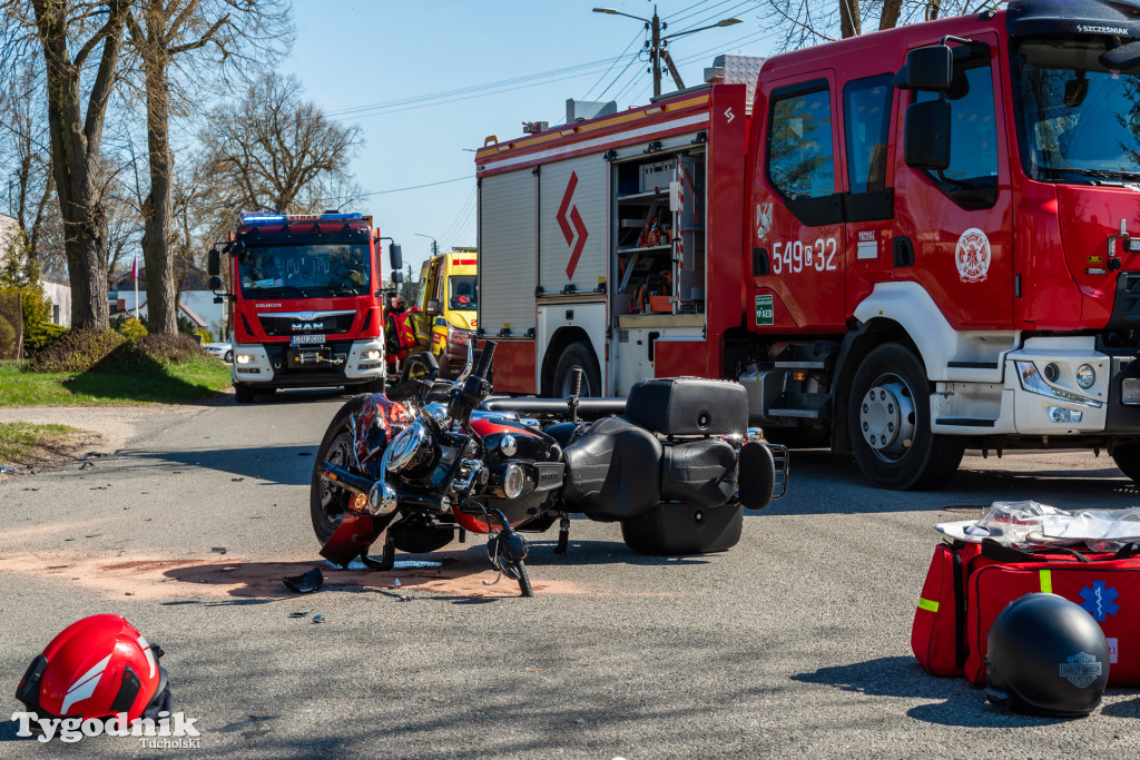Wypadek w Kęsowie przy ośrodku zdrowia (19 kwietnia)