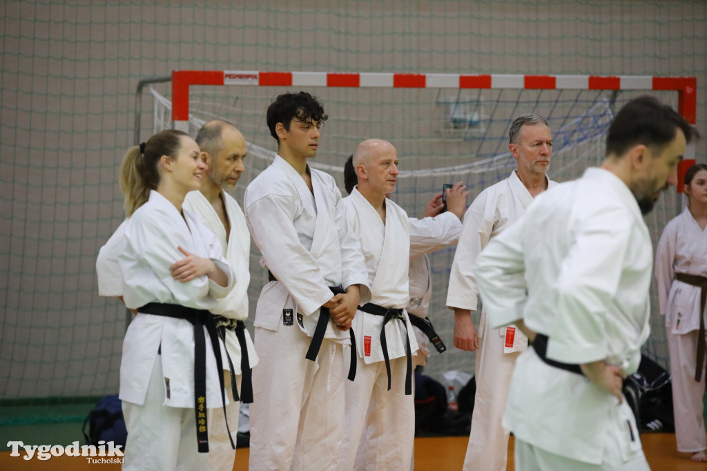 Seminarium tucholskich karateków w towarzystwie gościa z Włoch