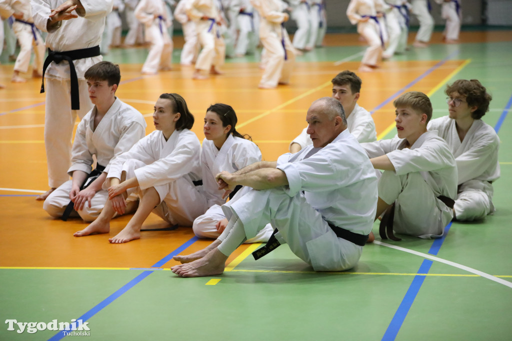 Seminarium tucholskich karateków w towarzystwie gościa z Włoch