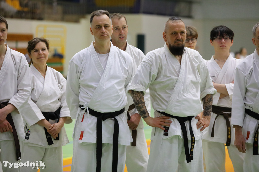 Seminarium tucholskich karateków w towarzystwie gościa z Włoch