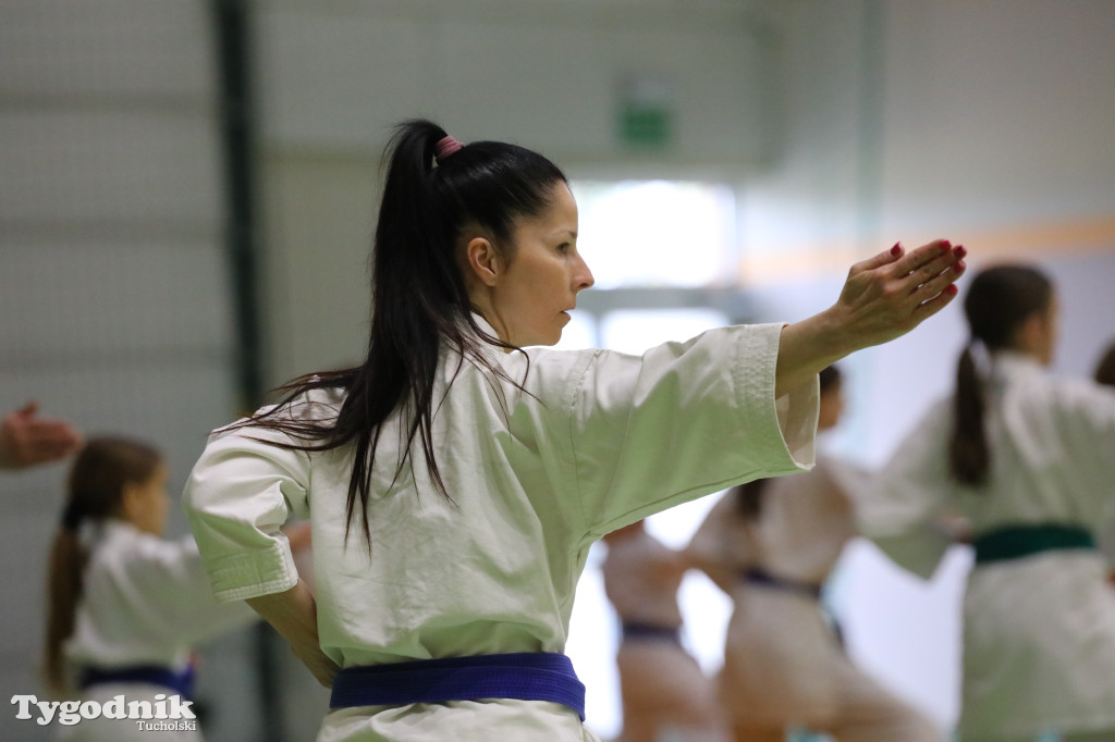 Seminarium tucholskich karateków w towarzystwie gościa z Włoch