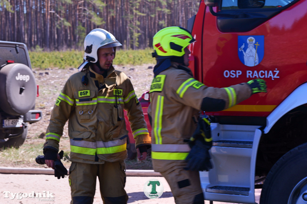 Zakonspirowane ćwiczenia. Strażacy i leśnicy do pożaru