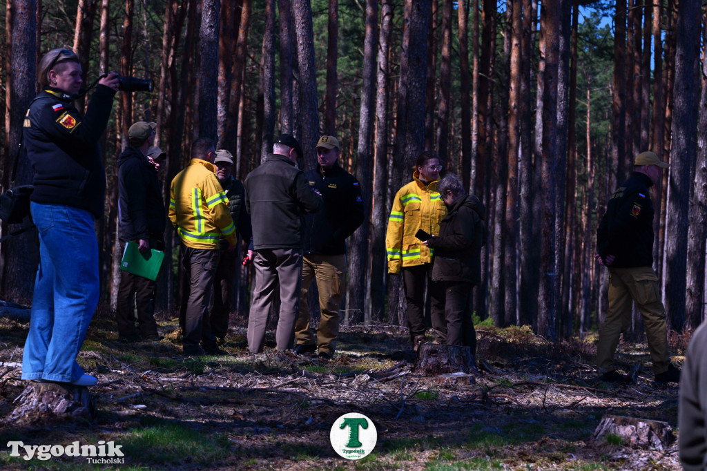 Zakonspirowane ćwiczenia. Strażacy i leśnicy do pożaru