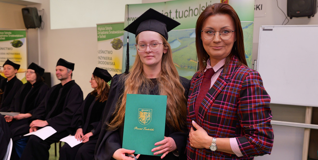 Absolwenci wydziału inżynieryjnego WSZŚ w Tucholi