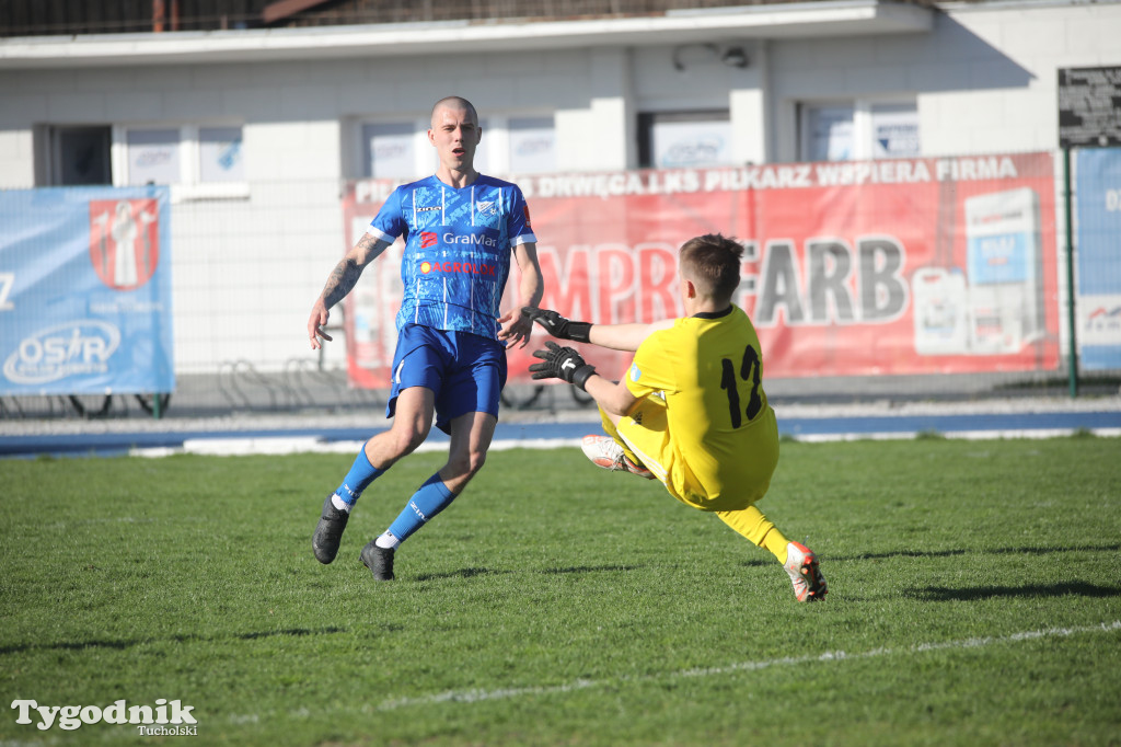 Klasa okręgowa: Drwęca Golub-Dobrzyń - Tucholanka Tuchola 1:1 (0:0).