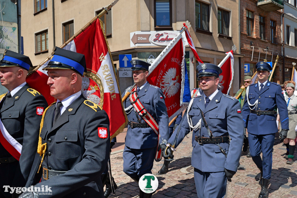 3 maja w Tucholi. Uroczystość z udziałem mieszkańców