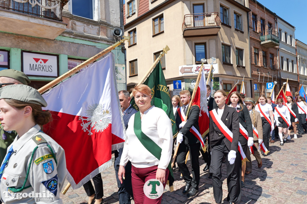 3 maja w Tucholi. Uroczystość z udziałem mieszkańców