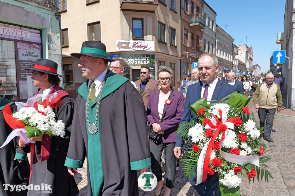 3 maja w Tucholi. Uroczystość z udziałem mieszkańców