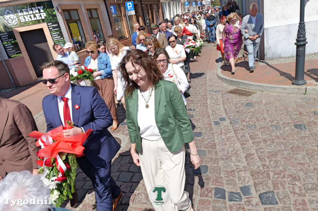 3 maja w Tucholi. Uroczystość z udziałem mieszkańców