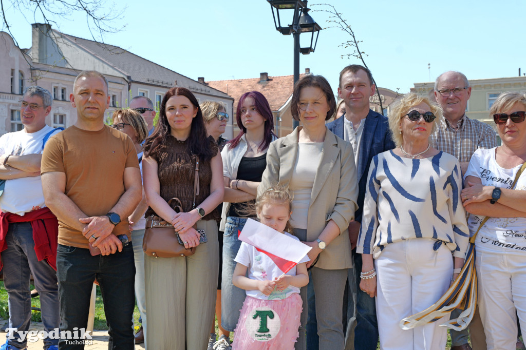 3 maja w Tucholi. Uroczystość z udziałem mieszkańców