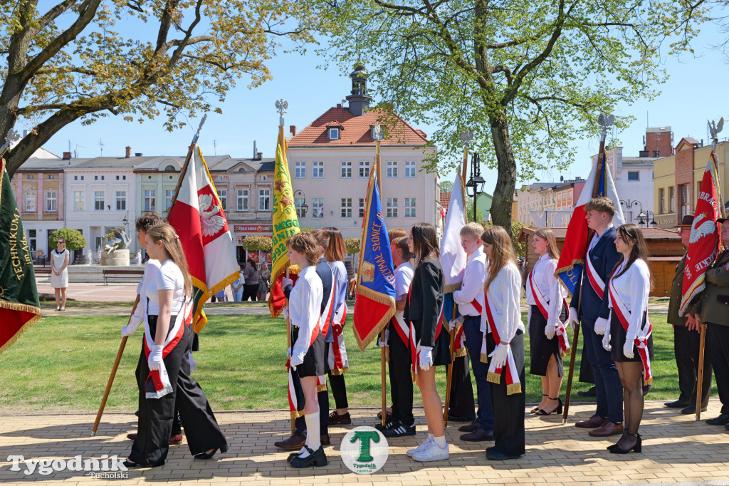 3 maja w Tucholi. Uroczystość z udziałem mieszkańców