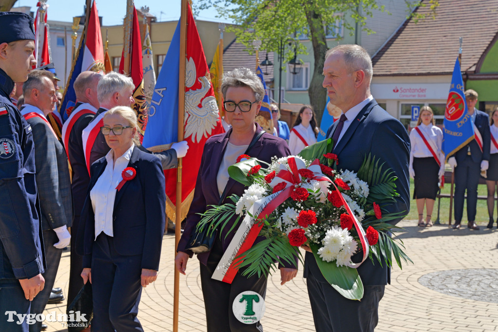 3 maja w Tucholi. Uroczystość z udziałem mieszkańców