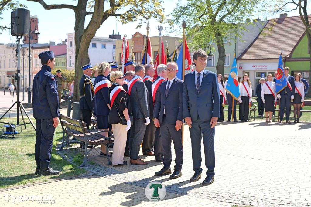 3 maja w Tucholi. Uroczystość z udziałem mieszkańców