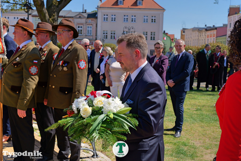 3 maja w Tucholi. Uroczystość z udziałem mieszkańców