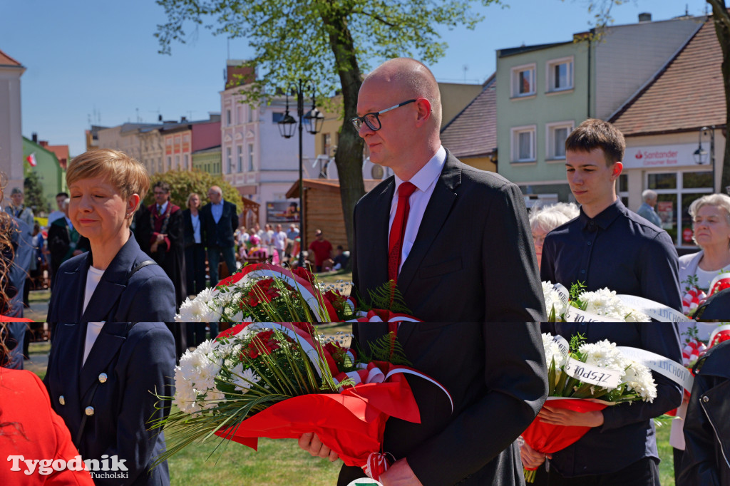 3 maja w Tucholi. Uroczystość z udziałem mieszkańców