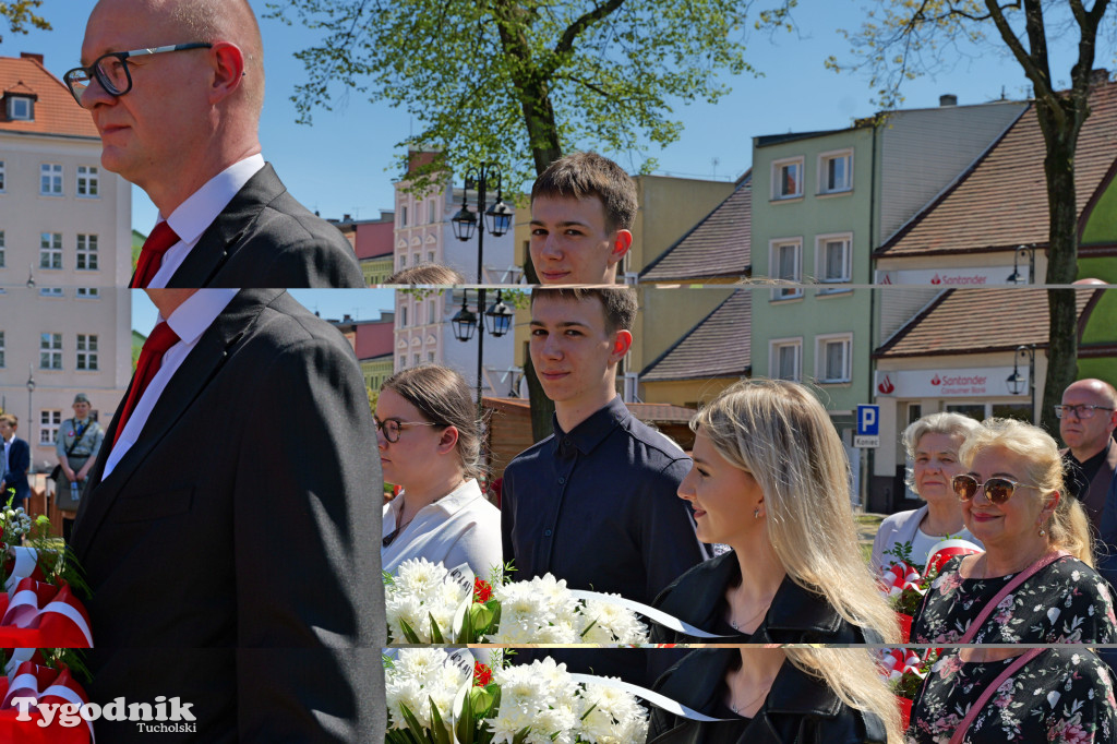 3 maja w Tucholi. Uroczystość z udziałem mieszkańców