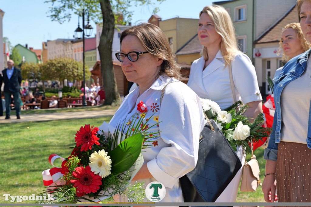 3 maja w Tucholi. Uroczystość z udziałem mieszkańców