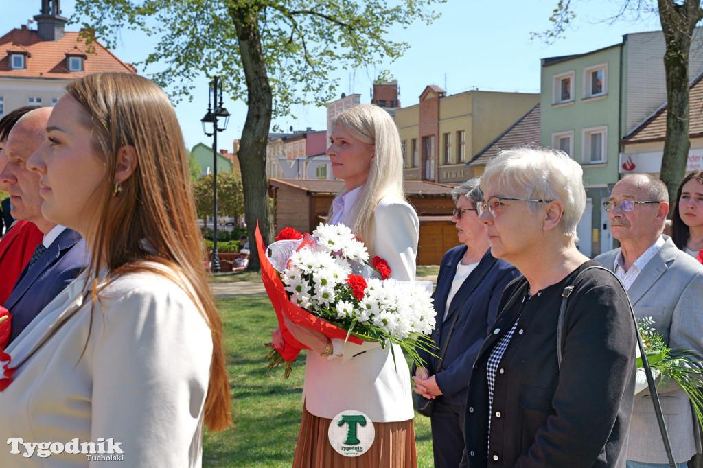 3 maja w Tucholi. Uroczystość z udziałem mieszkańców