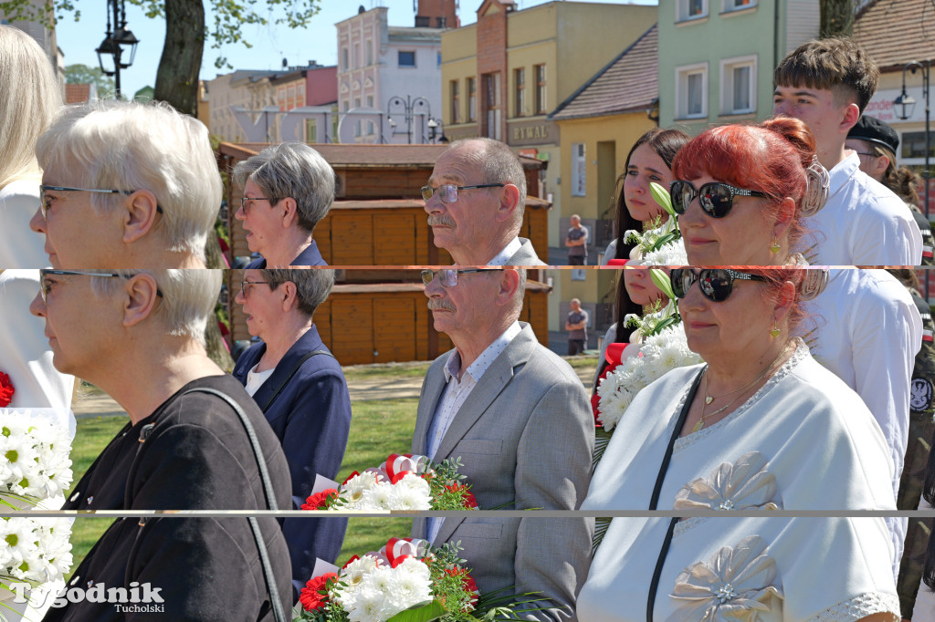 3 maja w Tucholi. Uroczystość z udziałem mieszkańców