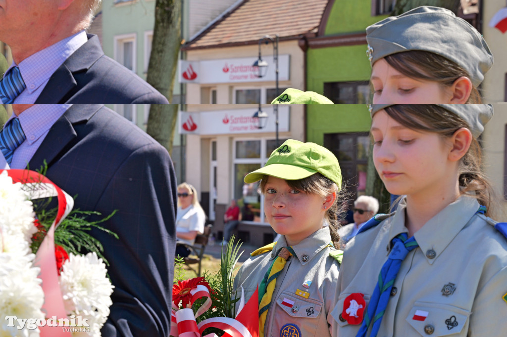 3 maja w Tucholi. Uroczystość z udziałem mieszkańców