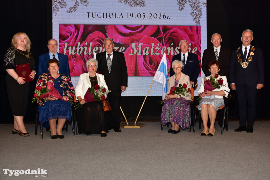 Jubileusze małżeńskie w gminie Tuchola. Złoci, szmaragdowi i diamentowi jubilaci