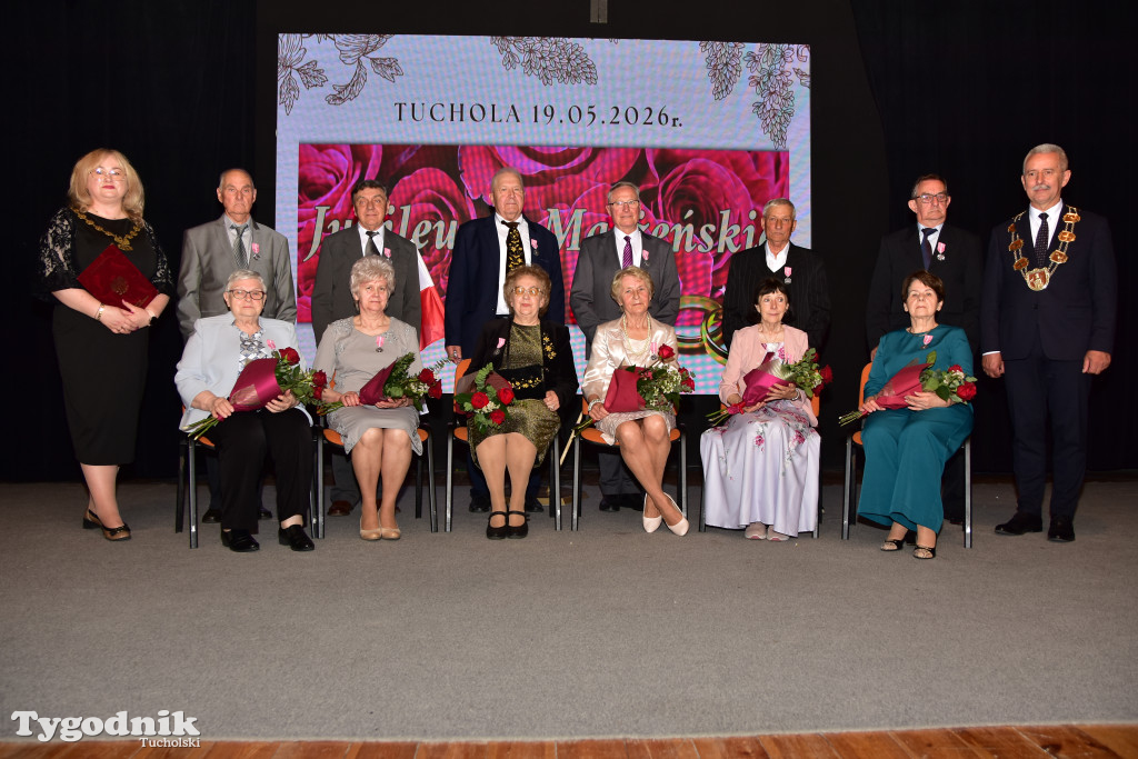 Jubileusze małżeńskie w gminie Tuchola. Złoci, szmaragdowi i diamentowi jubilaci