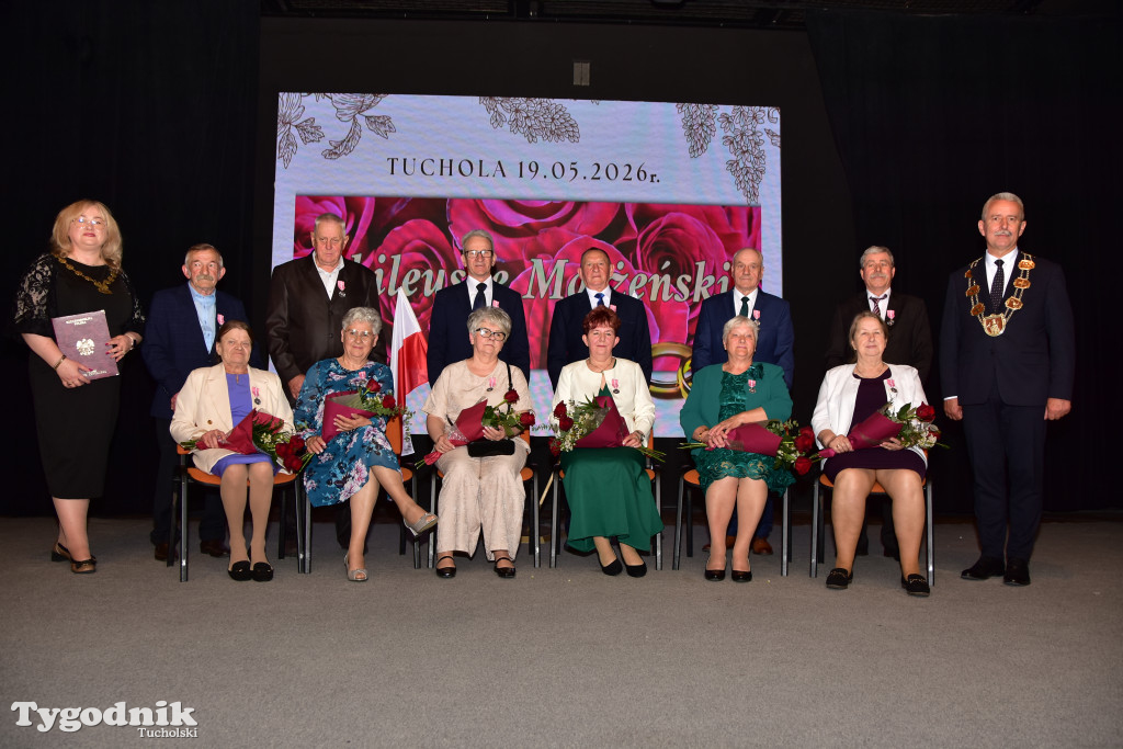 Jubileusze małżeńskie w gminie Tuchola. Złoci, szmaragdowi i diamentowi jubilaci