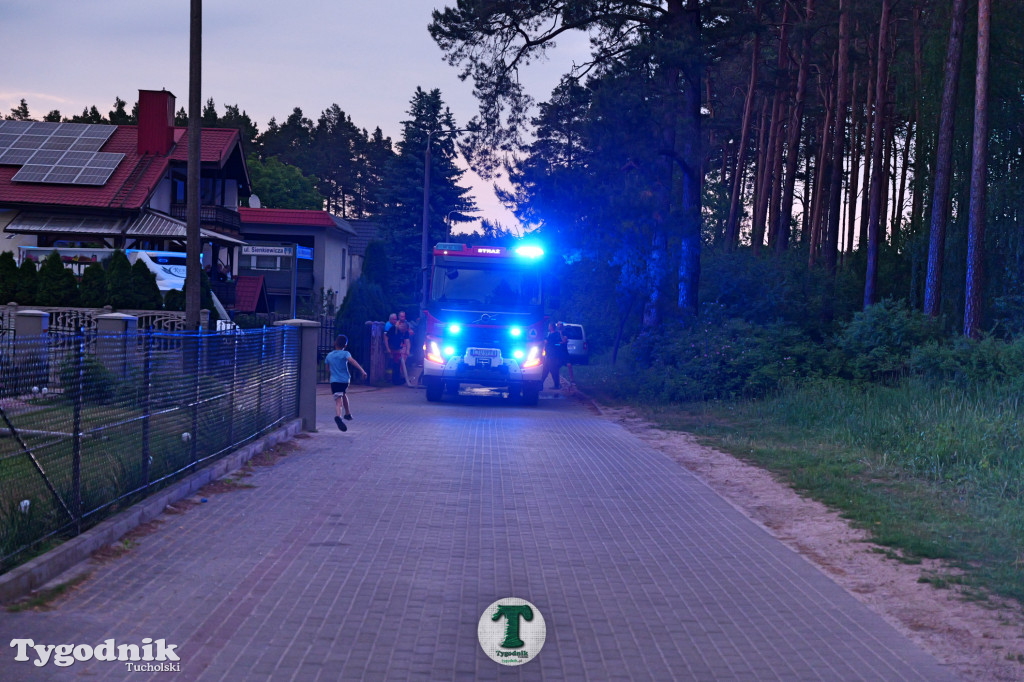 Dwa pożary prawie jednocześnie. Osiedle Leśne Tuchola
