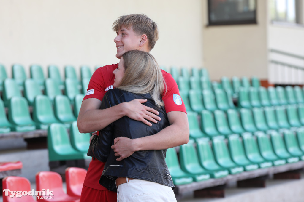 Klasa okręgowa: Mikołaj Galiński godnie pożegnał się z drużyną. Trzy gole napastnika Tucholanki