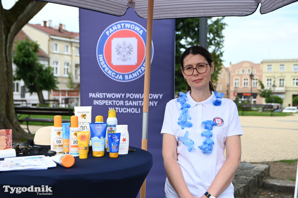 Bezpieczne Wakacje na rynku w Tucholi
