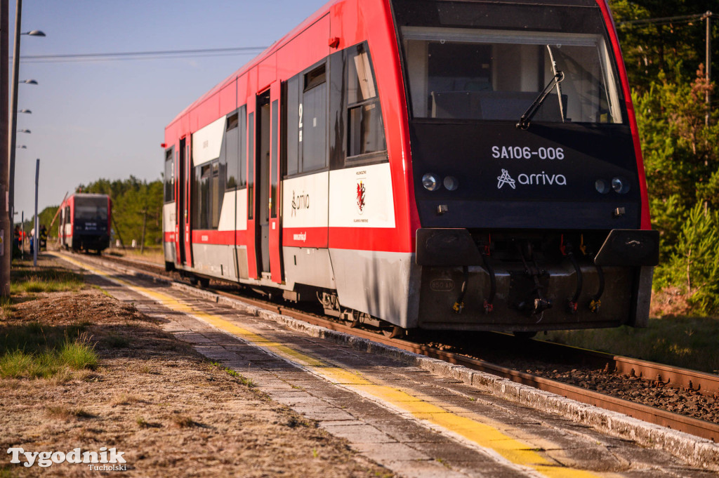 Pożar pociągu relacji Bydgoszcz - Czersk